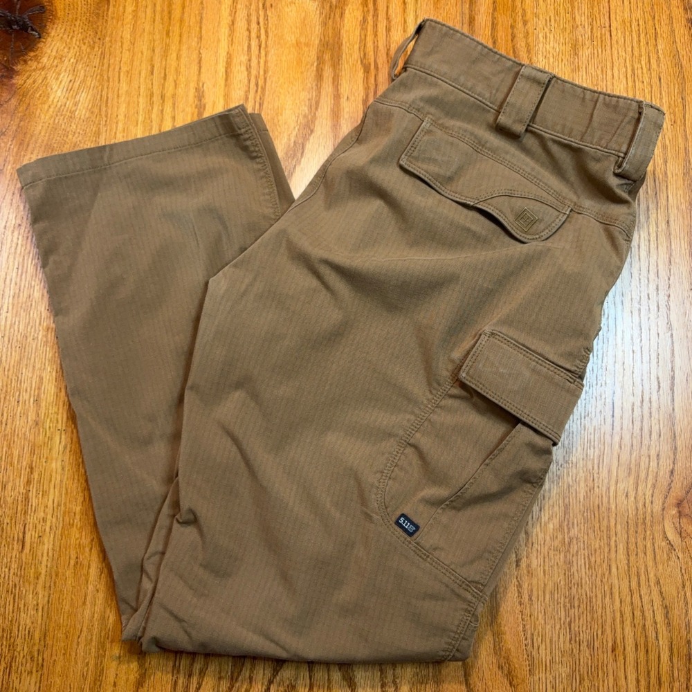 5.11 Tactical Stryke Pants Mens 38X32 Brown Ripstop Cargo Utility Outdoor